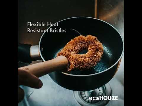 ecoHOUZE | Beech Wood Dish Scrub Brush