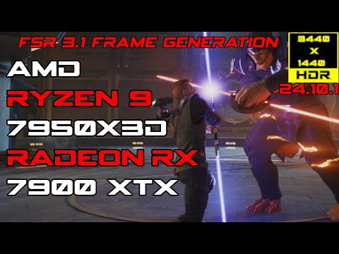 Jedi Survivor FSR 3.1 Frame Gen Ray Tracing Ultrawide 3440x1440 | RX 7900 XTX | R9 7950X3D