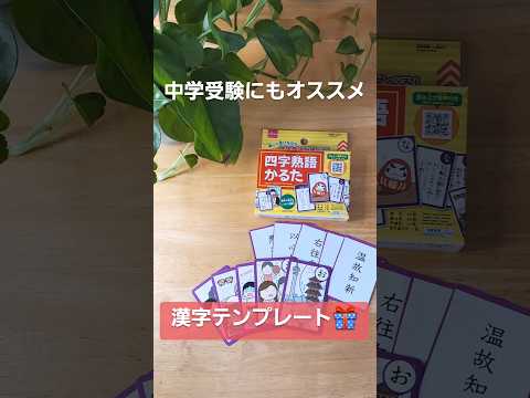 中学受験にオススメ❗100均の四字熟語かるたカスタマイズ#家庭学習 #中学受験 #四字熟語