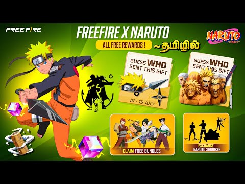 😍 Claim Naruto Event Free Rewards 😱🥳| ff Naruto Collaboration new updates And Free Rewards in Tamil