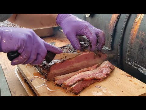 Texas Style Smoked BBQ Brisket and Pork Ribs and Chicken Making Master/美式煙燻爆汁牛肉製作-Taiwan Street Food