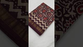 Maheshwari Silk Saree | Bagru Print Sarees | Handloom Sarees #shopnow