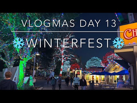 Vlogmas 2024 Day 13! Winterfest at Carowinds.