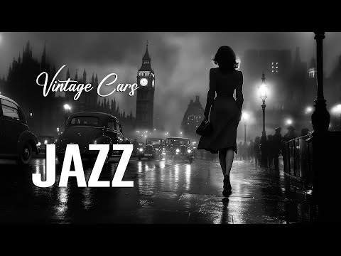 Swing Jazz & Vintage Cars 🚗Classic London Nights | Relive the 1940s Era with Timeless Big Band Music