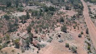 Old abandoned Siberia mine site, near Ora Banda, Western Australia