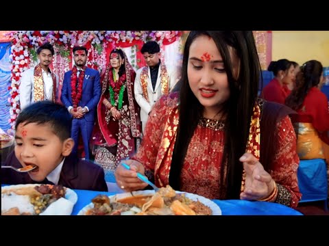 Sister's Wedding Reception || Nepali Wedding 💍 #nepalisong #nepalidance #nepalitradition #nepalifood