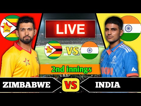 🔴 Live: INDIA vs ZIMBABWE, 4th T20 | IND vs ZIM Live cricket match Today | Live Score & Commentary