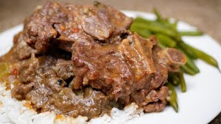 Neck Bones And Gravy Recipe | Southern Style | Husband Cooks a Delicious Sunday Dinner