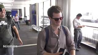 Andrew Garfield departing at LAX airport in Los Angeles in Celebrity Sightings (17/10/2017)