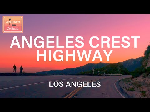 Angeles Crest Highway Driving at Beautiful Sunset Los Angeles California | Relaxing | HDR 60fps