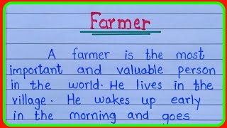 Farmer essay in english | essay on Farmer |farmer essay writing | farmer nibandh english |