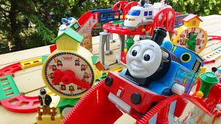 Thomas the Tank Engine ☆ Mountain Amusement Park & ​​Disney Toy Train 3 Courses