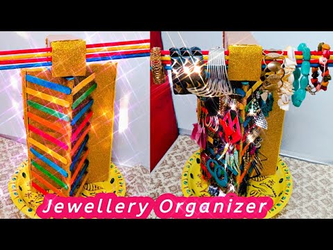 Jewellery Organizer DIY/How to make Jewellery storage Box/Jewellery organizer ideas/आभूषण बॉक्स