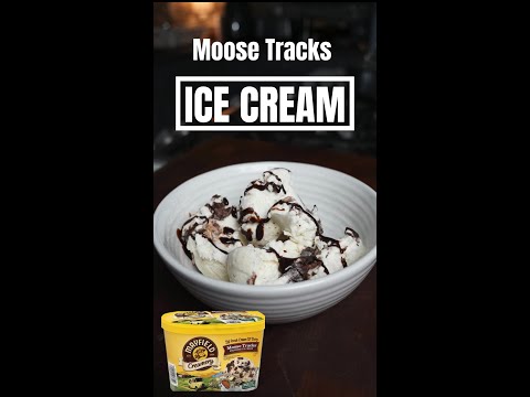 Moose Tracks Ice Cream. Made from scratch. #homemade #icecream #shorts