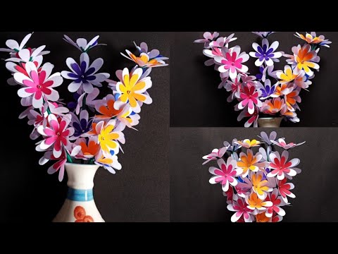 Beautiful and Easy Paper Flowers| Paper Flowers Making Ideas|DIY Flowers|