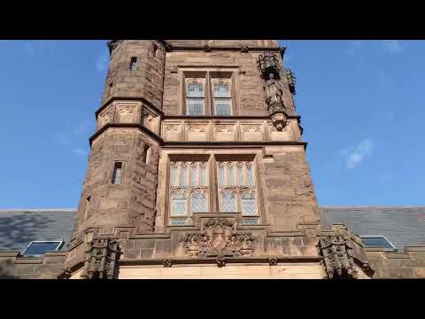 Princeton University Main Campus普林斯顿大学主校园/苏格兰爱丁堡大学建筑式样/1746成立/美国私立常春藤联盟大学之一/普林斯顿大学探游-1) 新泽西州铁路之旅（3）