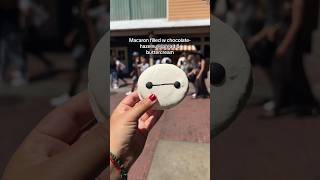 Try the VIRAL Disney Baymax Macaron! #disneyfoodies #disneycaliforniaadventure #disneyland #disney