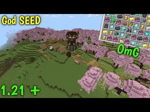 🔥 Minecraft God Seed 😍 | 1.21 +  Bedrock and PE Edition best seed   |   #mincraftseed