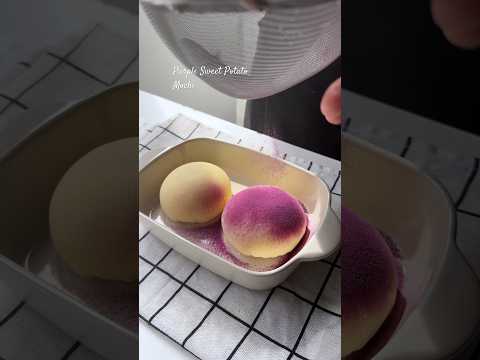 Purple Sweet Potato Mochi. #mochi #purple #dessert #recipe #short #cooking