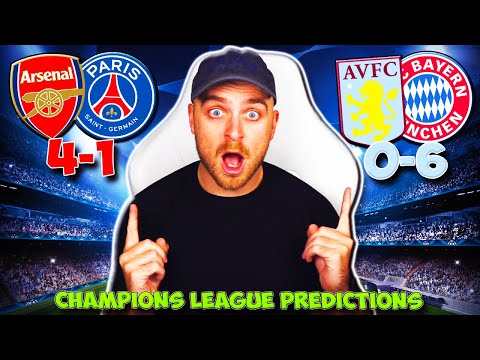 *NEW* CHAMPIONS LEAGUE 2024/25 MATCHDAY/GAMEWEEK 2 PREDICTIONS | ARSENAL VS PSG & VILLA VS BAYERN!