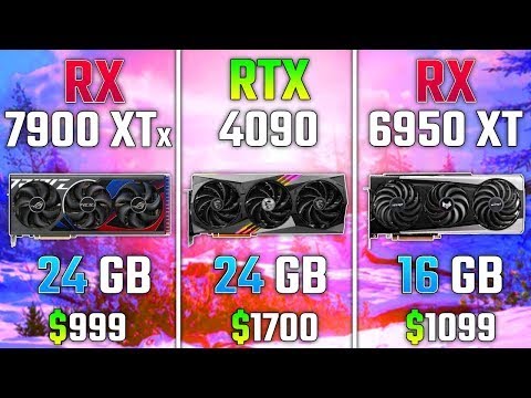 AMD RX 7900 XTX vs RTX 4090 vs RX 6950 XT | Test in 7 Games