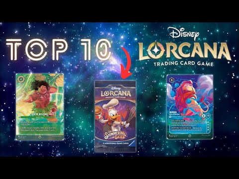 The 10 Most EXPENSIVE Lorcana Shimmering Skies Cards 🦆 #top10 #lorcana #shimmeringskies