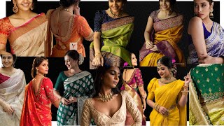 Latest Banarasi Blouse Designs / Silk Saree Blouses /  Trendy Blouse Ideas / Brocade Blouses 2025