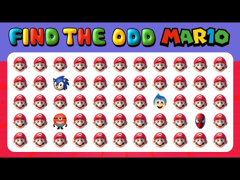 246 Puzzles for GENIUS | Find the ODD One Out -  Emoji Mario Edition Quiz | Easy, Hard Levels