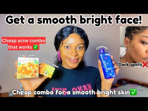 Clear your dark spots and get a smooth bright skin with just 3 cheap products | acne treatment combo