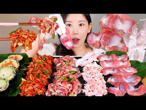 이걸 먹는 날이 오네요🥹💗 생닭발 생닭똥집(모래집, 근위) 먹방 Chicken feet & Chicken sandbag [eating show] mukbang korean food