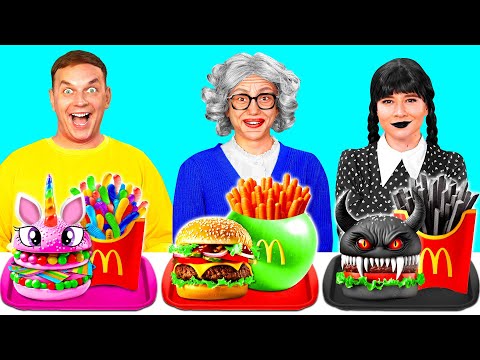 McDonald's Wednesday vs Grandma Cooking Challenge by BaRaDa Challenge