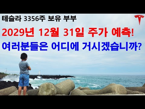 2029년 12월 31일 테슬라 주가 예측! 여러분들은 어디에 거시겠습니까?