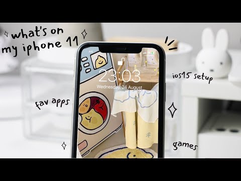 what’s on my iphone 11 🌷 | aesthetic ios15 set up, fav apps, games ✨