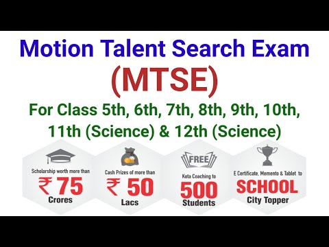 Motion Talent Search Exam Details.