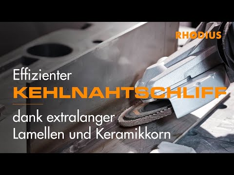 Effizienter Kehlnahtschliff dank extralanger Lamellen und Keramikkorn