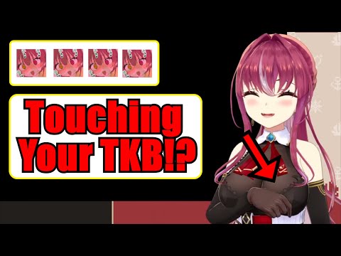 Marine Touching Her TKB With The New Hand Function【Hololive】