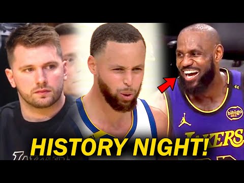 CRAZY ENDING!! Bagong Record ni LeBron James kalaban si Steph Curry, HYPE si Luka kay LBJ!