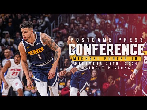 Michael Porter Jr. Full Postgame Press Conference vs. Pistons 🎙 | 12/28/24