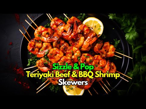 Sizzle & Pop Teriyaki Beef & BBQ Shrimp Skewers #SubscribeNow