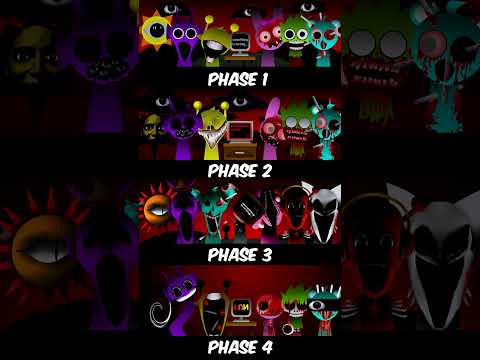 Incredibox Sprunki Mix: ALL Horror Phases - Phase 1 Vs Phase 2 Vs Phase 3 #incredibox #sprunki