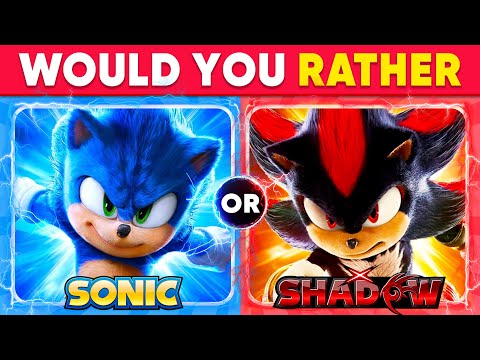 Would You Rather...? Sonic the Hedgehog 3 🔵🦔⚡️ Quiz Kingdom