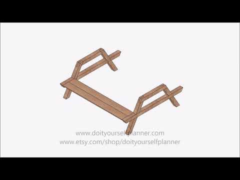 Picnic Table Build Animation , woodworking plans for outdoor picnic table