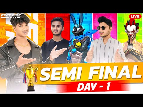 😨SEMI - FINAL 🤬YOUTUBERS WAR🏆| DAY 5🔥TOURNAMENT | NG ,DFG , NXT👑| FREE FIRE IN TELUGU #dfg #freefire