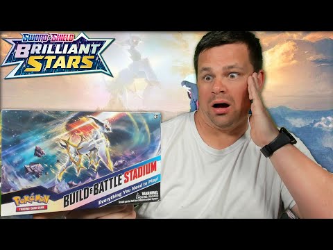 Brilliant Stars Build and Battle Stadium Box of Pokemon Cards!