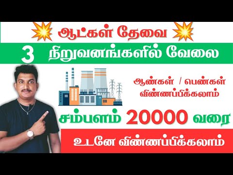 💥3 MNC நிறுவனங்களில் வேலை| ChennaiJobs | Jobs in Chennai| Tn jobs Today@jobspoint