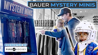 Taking Junior to Pure Hockey to open up some Bauer Mystery Minis! 🏒