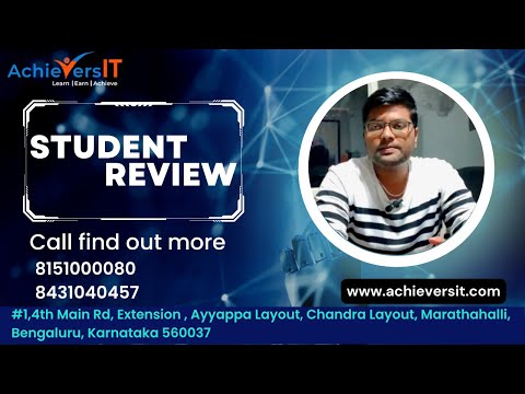 Pradeep Talks about his journey with us | AchieversIT Top Rated Training Institute from Bangalore