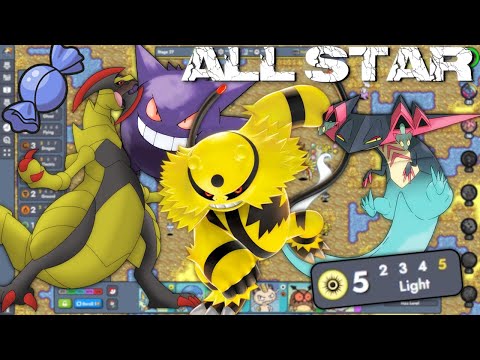 BABY 7 led me to an INSANE 5 LIGHT ELECTIVIRE GENGAR COMP in POKEMON AUTO CHESS!!