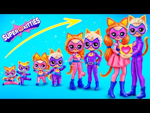 SuperKitties растут! Приключения Джинни и Спаркс! 32 идеи для кукол ЛОЛ