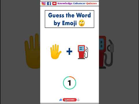 Guess the word by Emoji 🙄 #brainteasers #braintest #intelligencetest #iqtest #iq #shorts